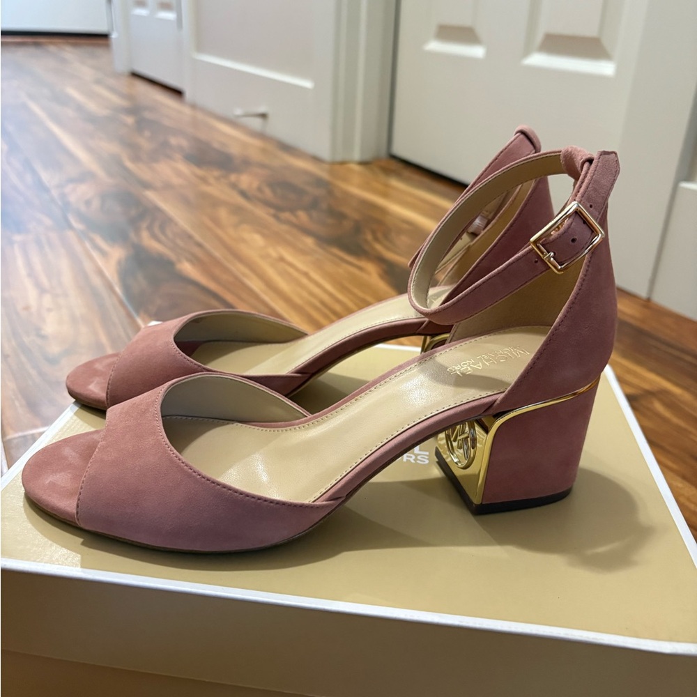 Michael Kors Elegant Pink Ankle Strap Heels
